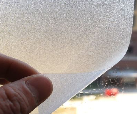 华安玻璃门外面粘广告用什么材料好？