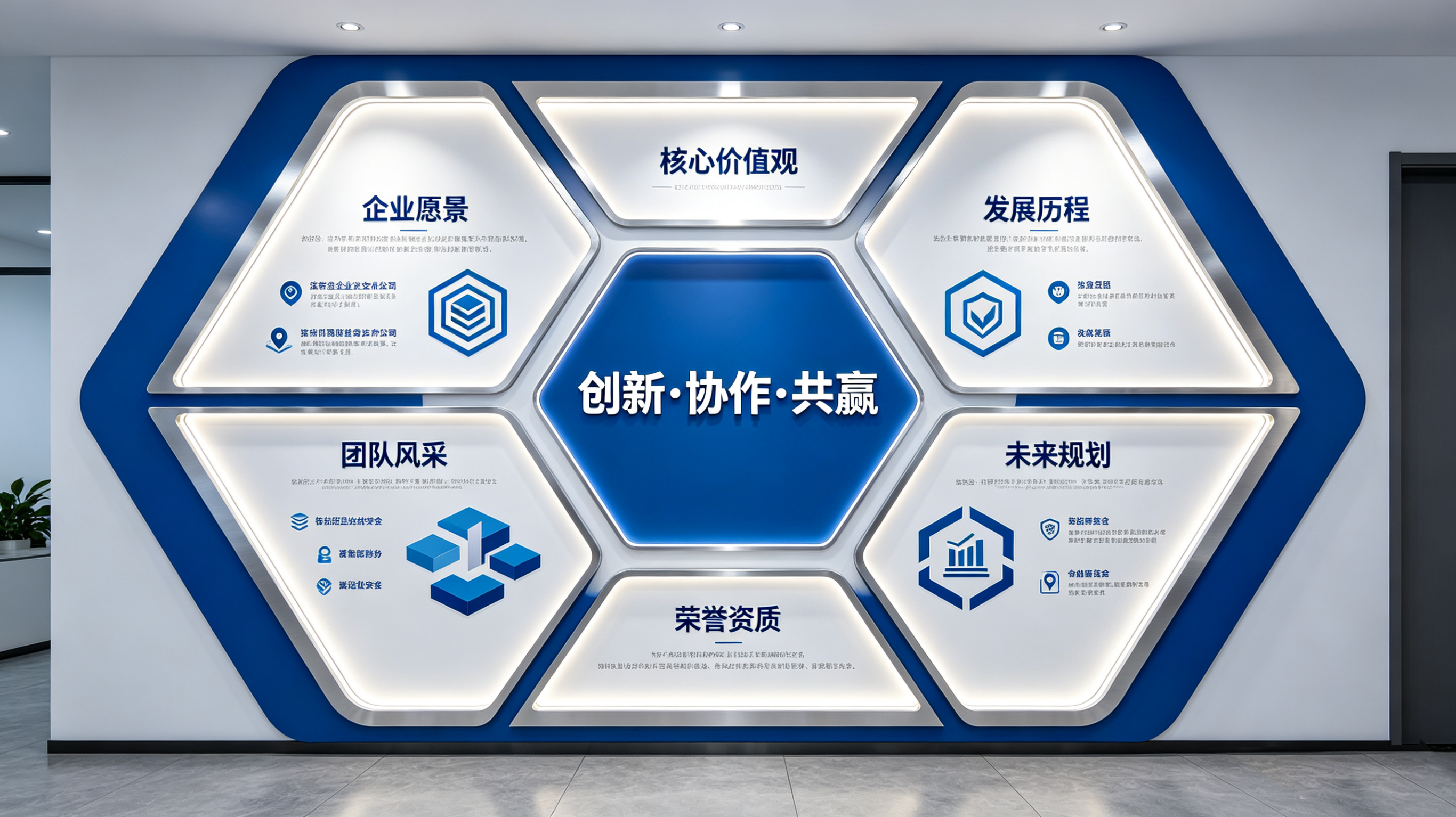 华安企业文化墙六边形避坑指南（新手常犯5个错误）